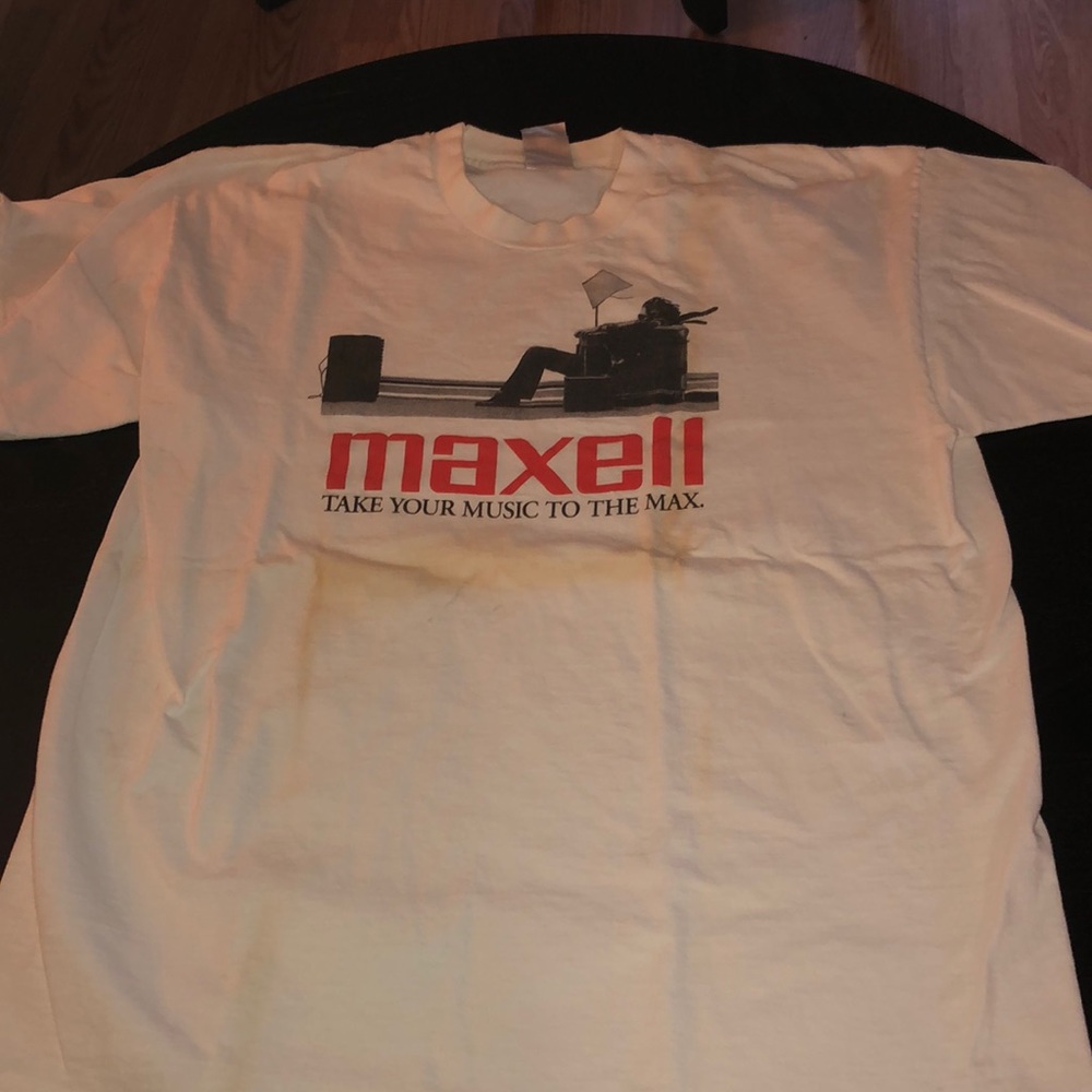 Vintage- Maxwell Take Your Music To The Max.- Shirt- Size XL-*Damaged yellowing